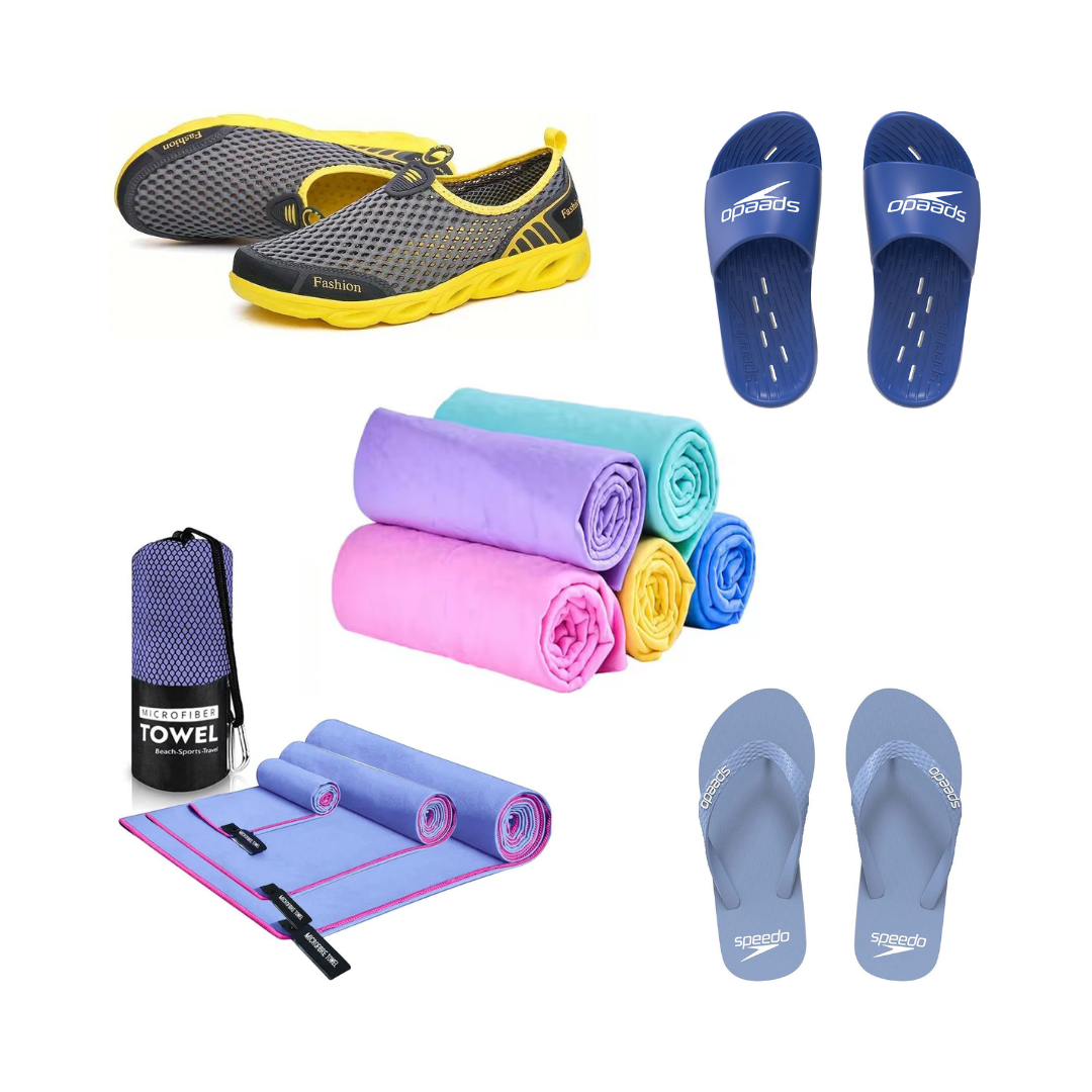 صندل، حوله، دمپایی