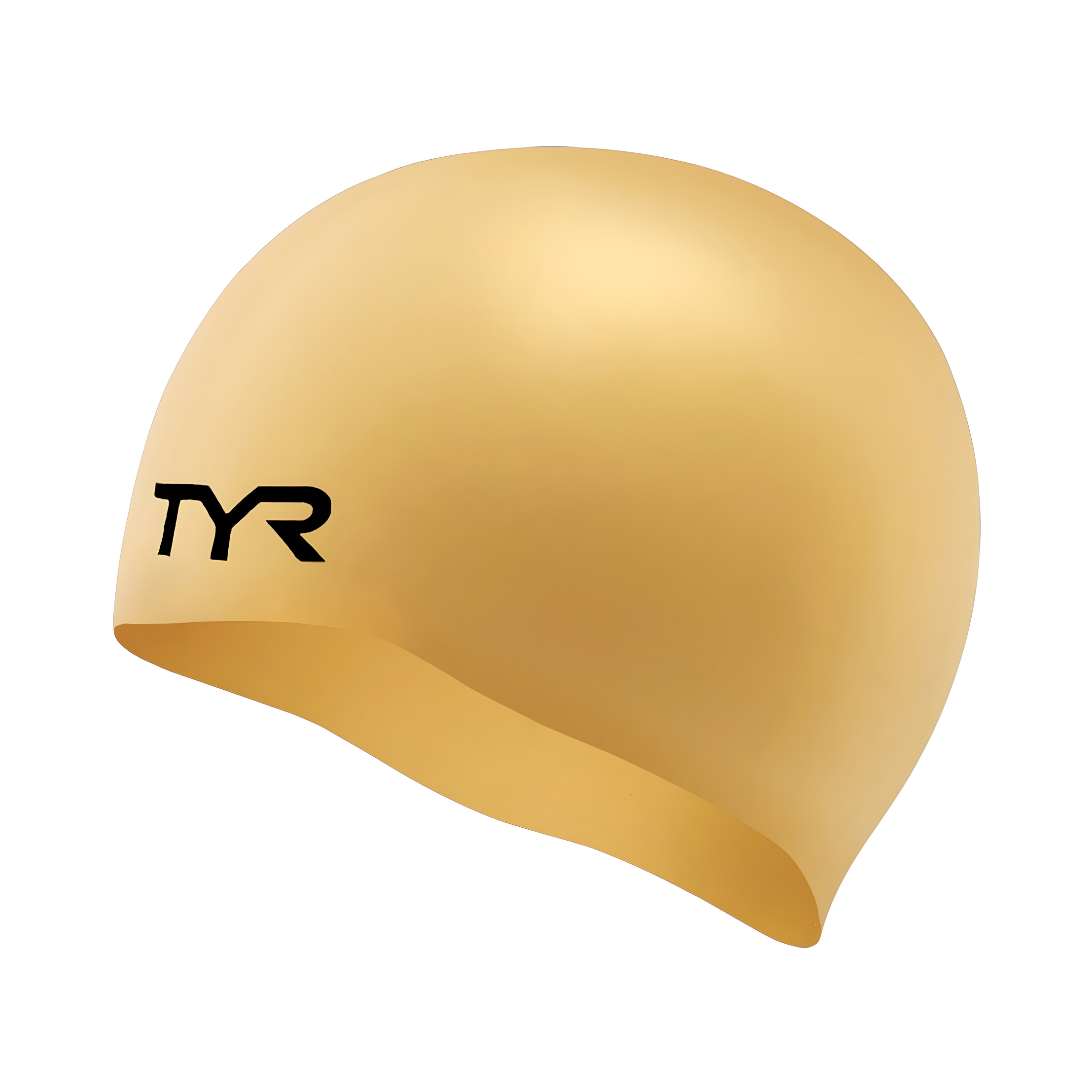 کلاه شنا سیلیکونی TYR Wrinkle Free - Free Size Gold