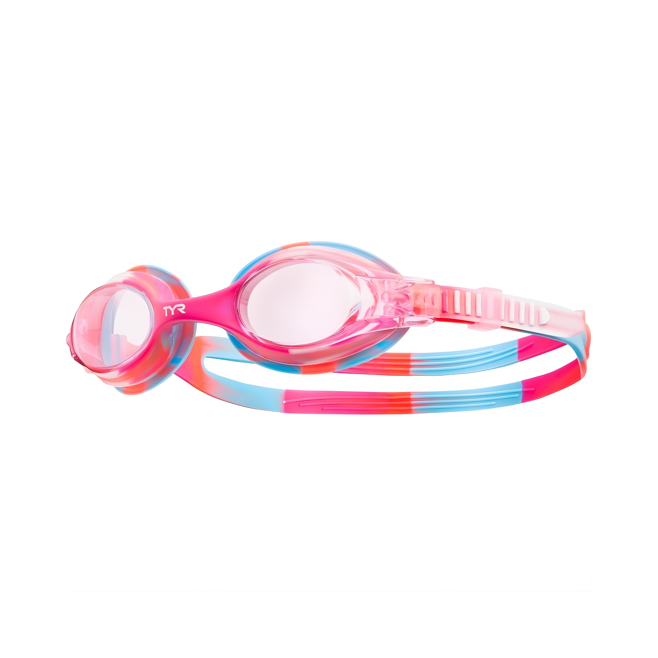 عینک شنا کودکان TYR Swimple Tie Dye Pink/White