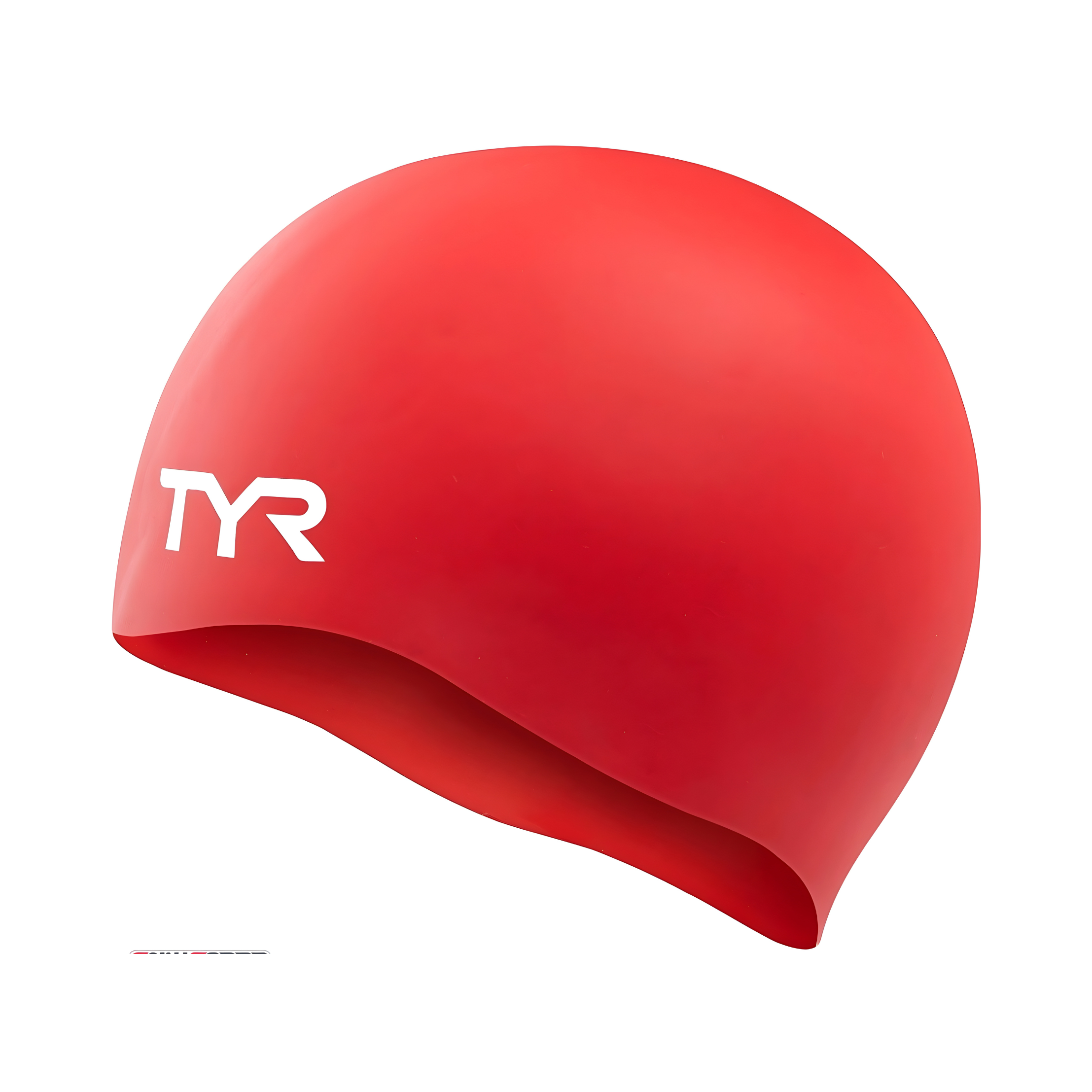کلاه شنا سیلیکونی TYR Wrinkle Free - Free Size Red