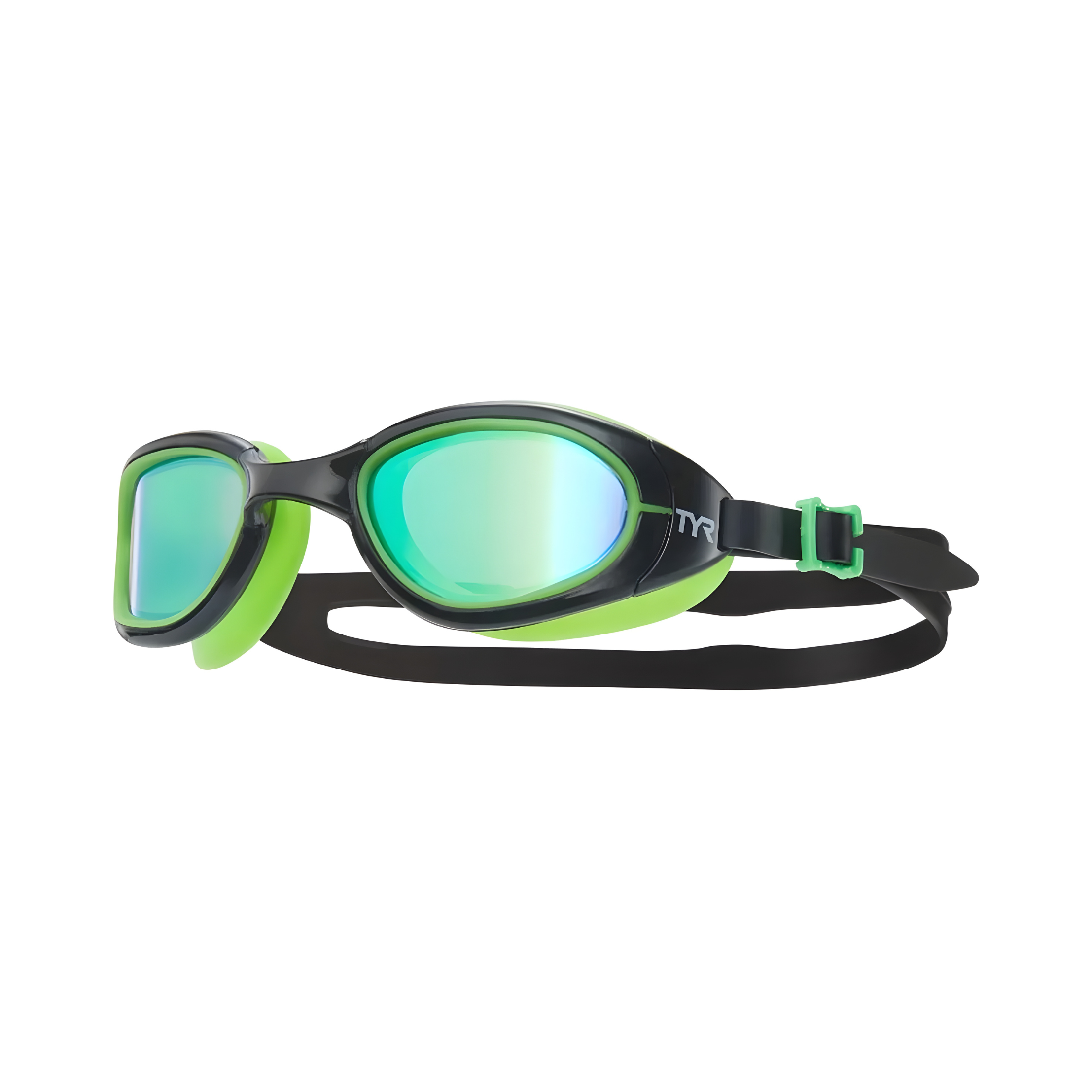 عینک شنا تمرینی آینه ای بزرگسال TYR Special Ops 2.0 Green/Black