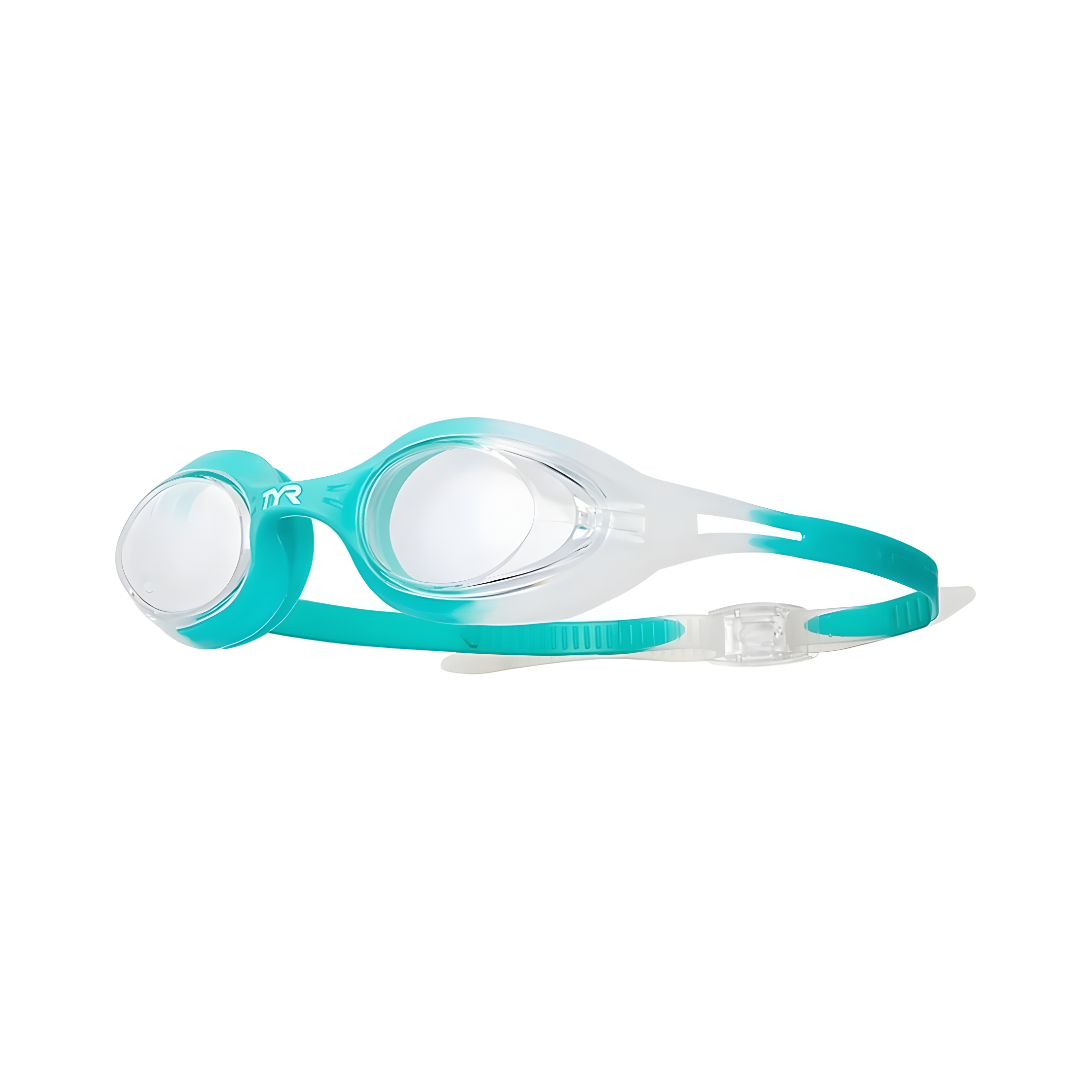 عینک شنا تمرینی بزرگسال TYR Hydra Flare Clear/Turq