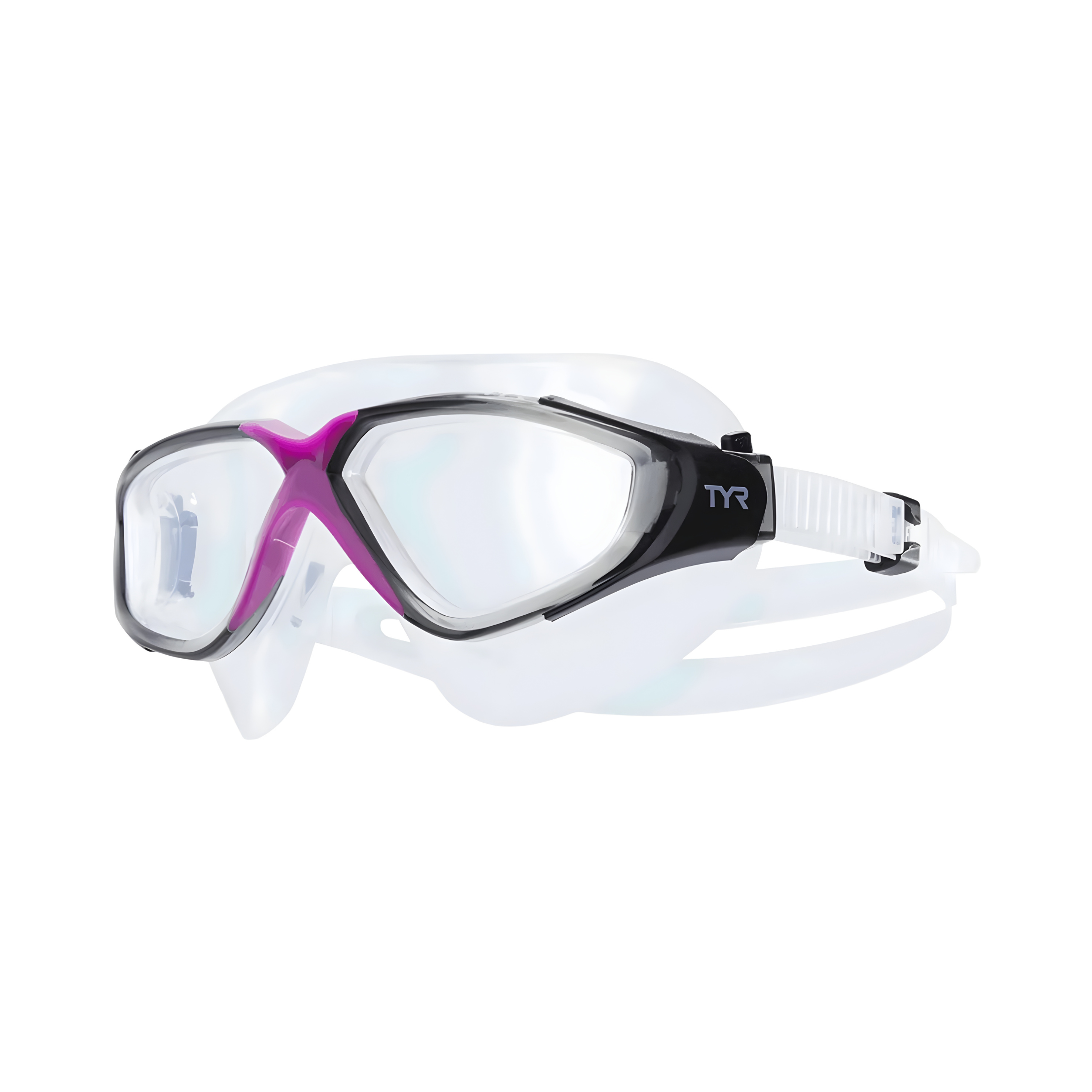 ماسک شنا بانوان TYR Rogue Swim Mask Women Clear/Purple