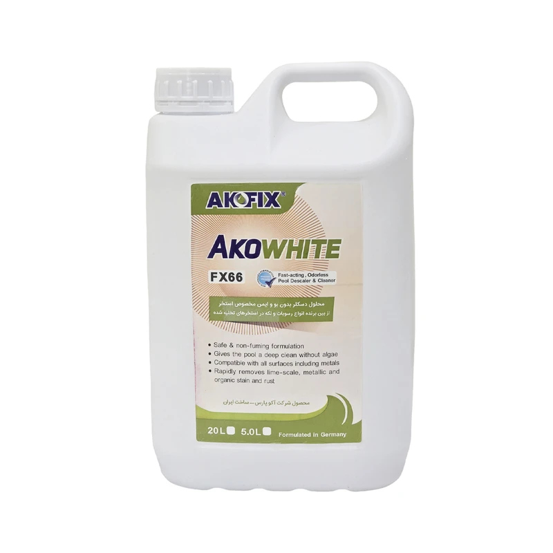 دیسکلر مخصوص استخر آکووایت AKOFIX Akowhite FX66-5L