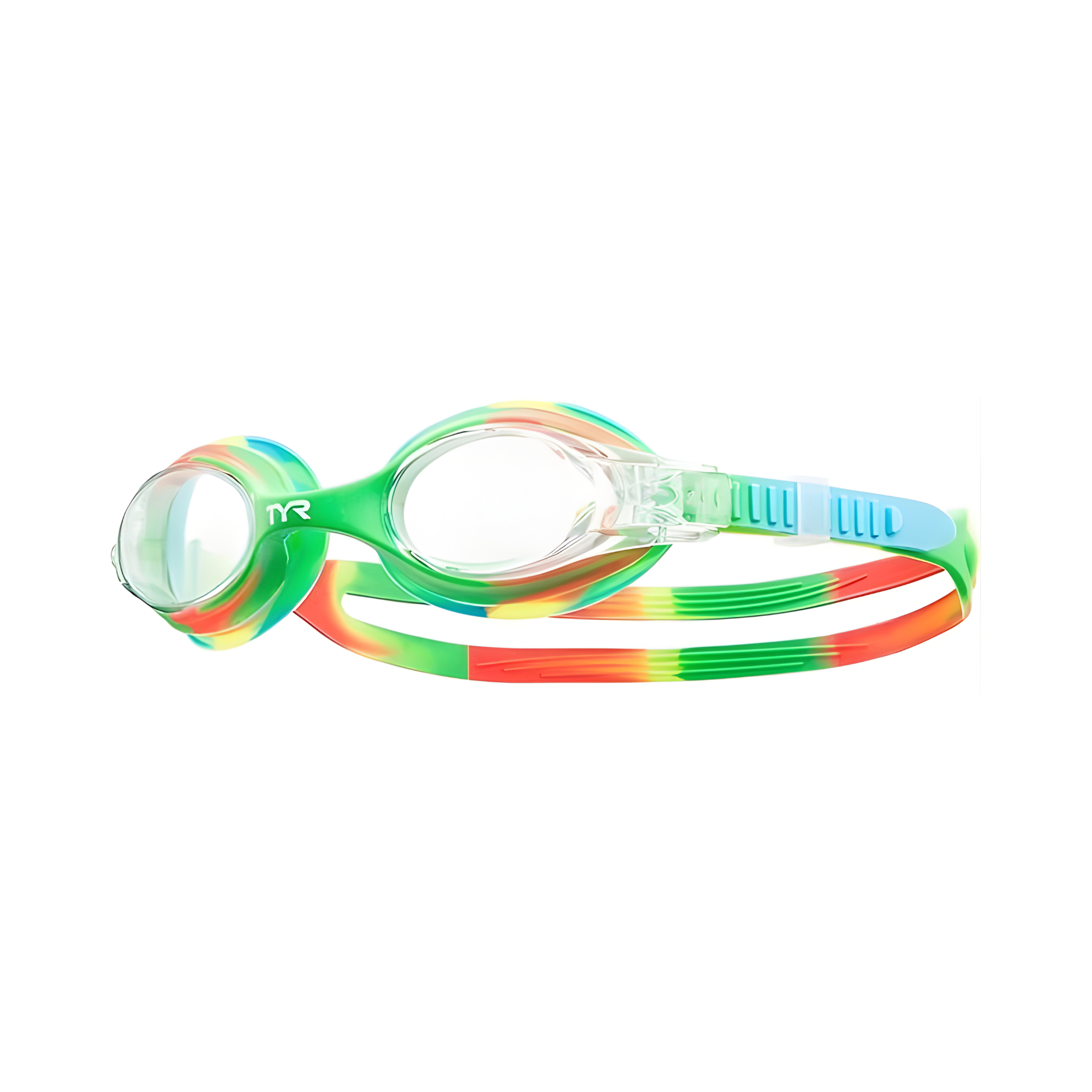 عینک شنا کودکان TYR Swimple Tie Dye Green/Orange