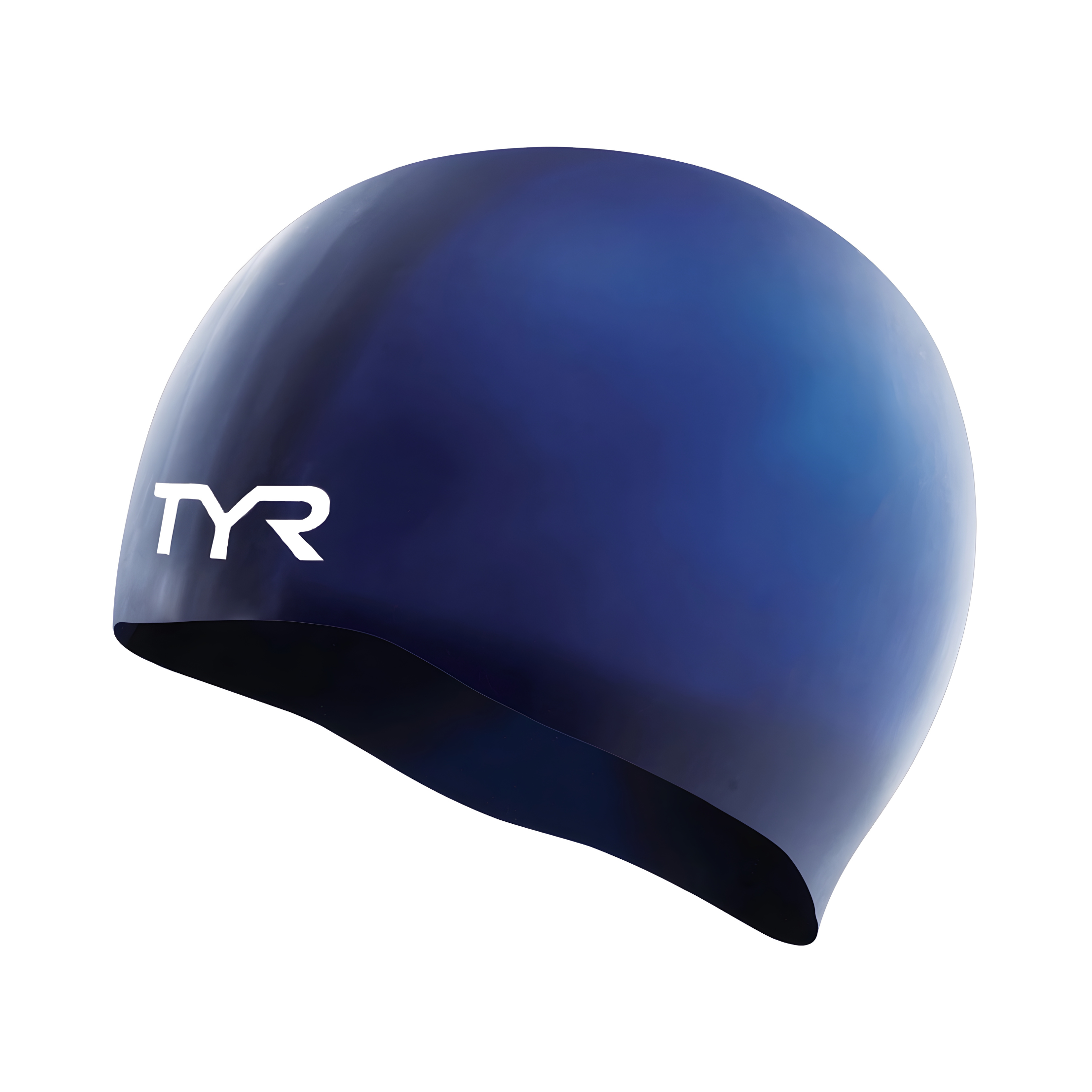 کلاه شنا سیلیکونی TYR Wrinkle Free - Free Size Navy/White