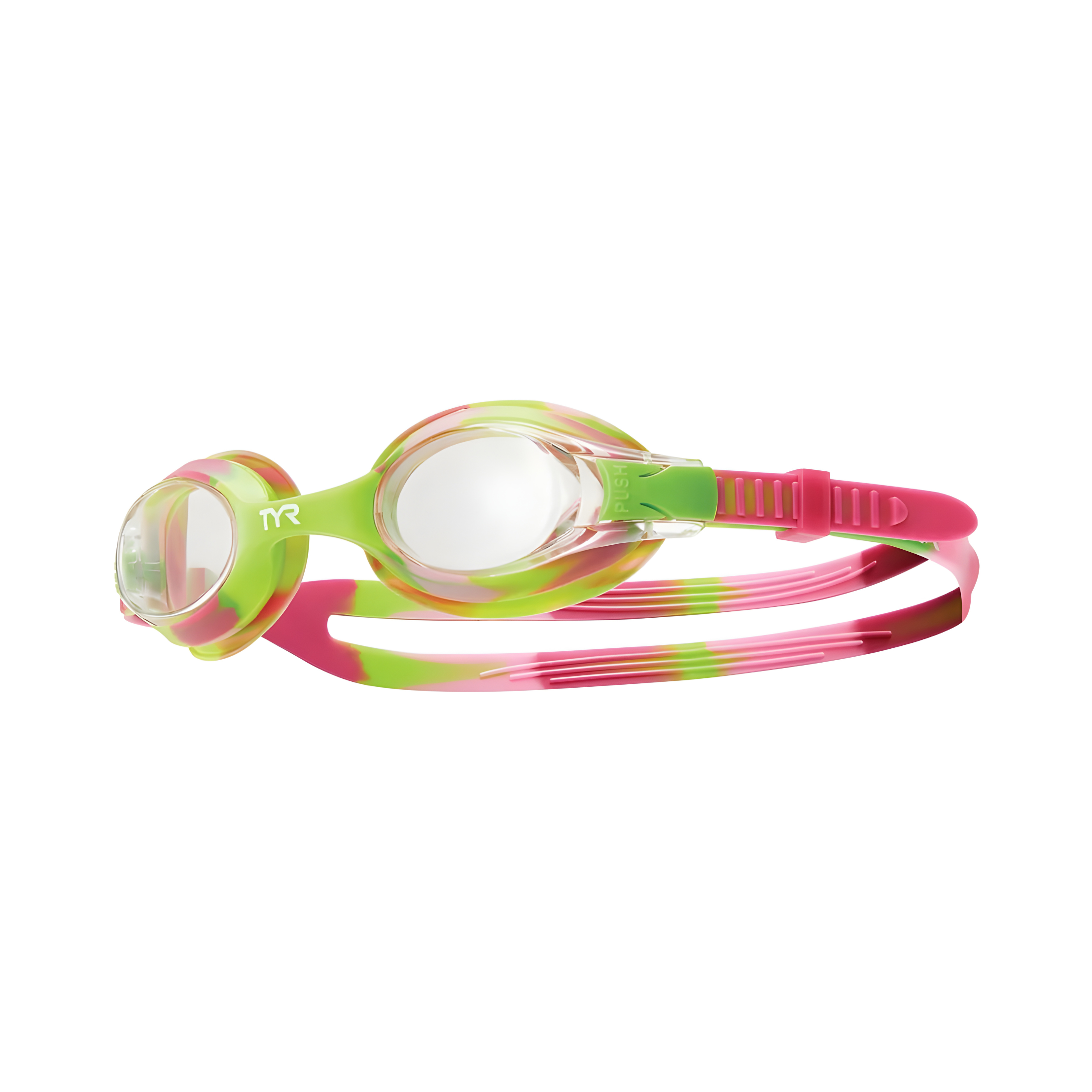 عینک شنا کودکان TYR Swimple Tie Dye Raspberry/Green