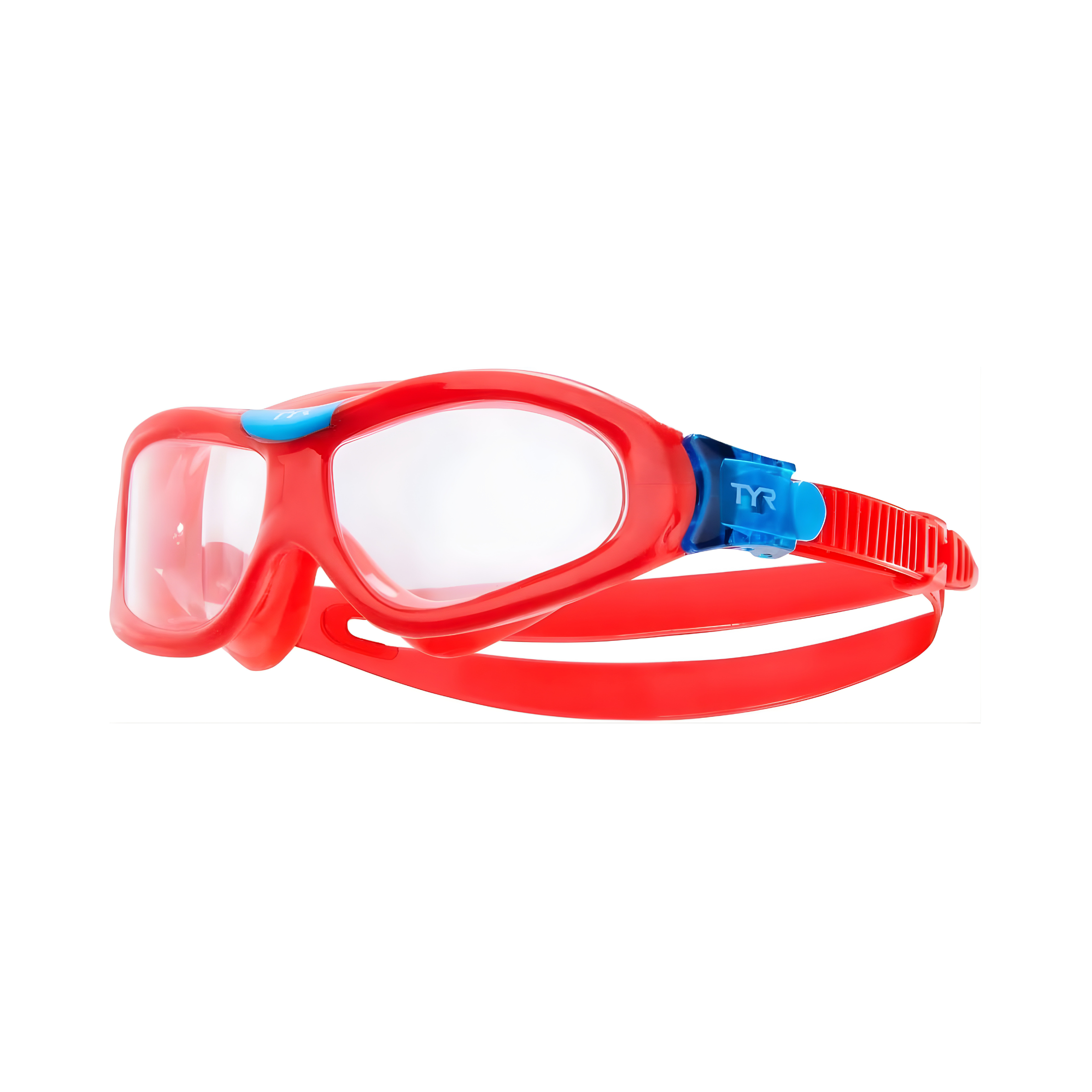 ماسک شنا نوجوانان TYR Orion Swim Mask Youth Fit Clear/Red